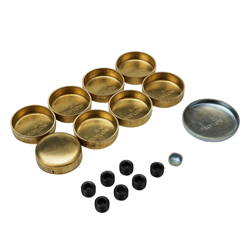 Proflow Freeze Welsh plugs, Brass, For Chevrolet, Big Block, Kit