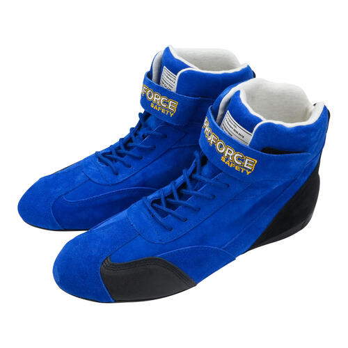 Proforce Driving Shoes, FIA, High-top, Nomex Suede Outer, Blue, Men's Size 12, Pair