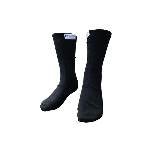 Proforce Fire Retardant Socks, SFI 3.3 & FIA  Rated, Nomex, Black, Mens Large, Pair