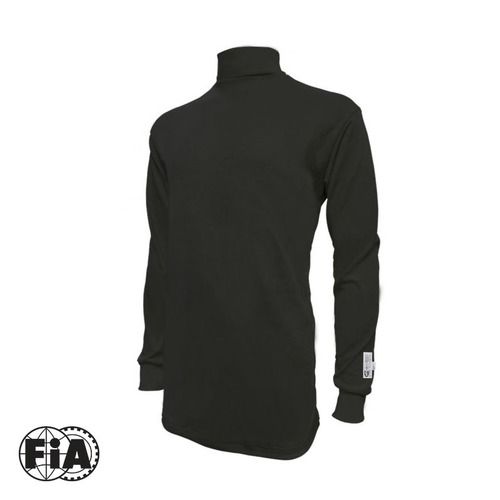 Proforce Fire Retardant Underwear Shirt, Full Length, Nomex, Black, SFI 3.3/5, FIA 8856-2000, Men's Large, Each