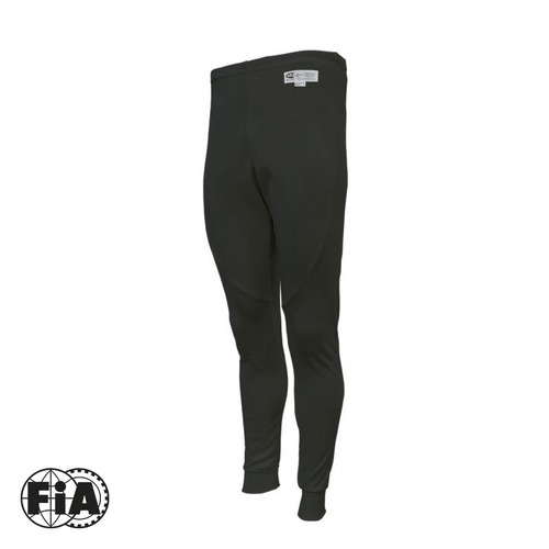 Proforce Fire Retardant Underwear Pants, Full Length, Nomex, Black, SFI 3.3/5, FIA 8856-2000, Men's Large, Each