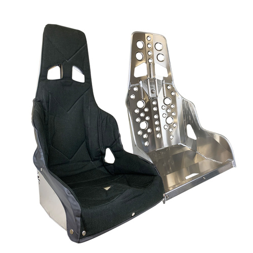 Proforce Seat, Aluminium, 38 series Lightweight with Cloth Cover Black, Highback, 20 Degree Layback, 17 in. Hip Width, Each