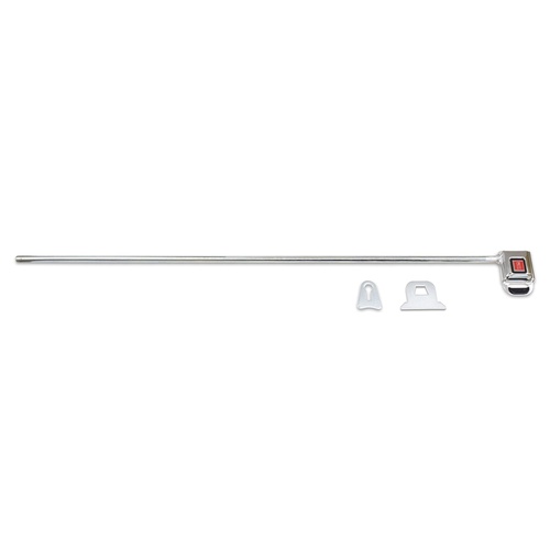 Proforce Window Net Mounting Kit, GM Button-Style, Round Bar, Steel, 27.5 in, Each