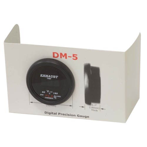 PLX Devices 52mm Exh GasTemp LED Gauge Black
