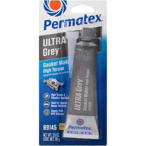 PERMATEX ULTRA GREY RTV SILICONE GASKET MAKER, .5 OZ