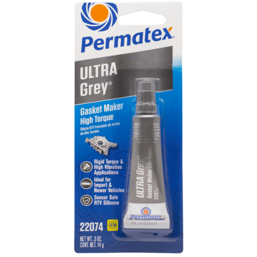 PERMATEX ULTRA GREY RTV SILICONE GASKET MAKER, .5 OZ