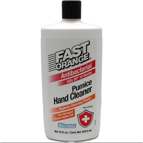 Permatex Fast Orange Antibacterial Pumice Hand Cleaner, 15 oz, Each