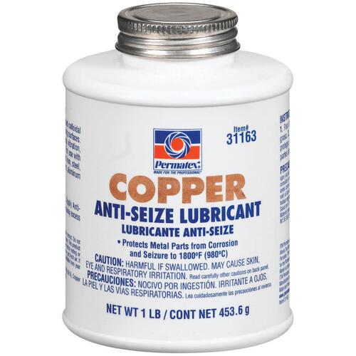 Permatex Anti-Seize Lubricant, Copper Based, 16 oz., Each