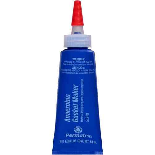 Permatex RTV, Anaerobic Gasket Maker, -65 To 300 degrees F Temperature Range, Red, 50 ml, Similar to Loctite 518, Each