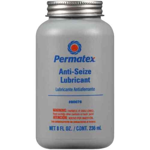 Permatex Anti-Seize Lubricant, Permatex, -60 to 1,600 Degrees F Range, Brush Top Bottle, 8 oz., Each