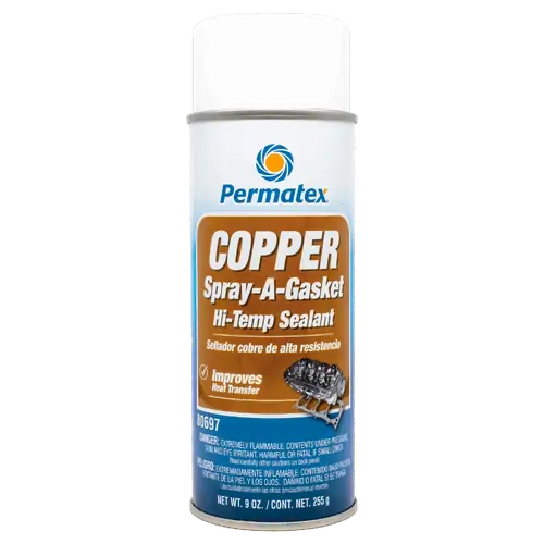 Permatex Gasket Coating, Permatex Copper Spray-A-Gasket Sealer, 9 oz, Each
