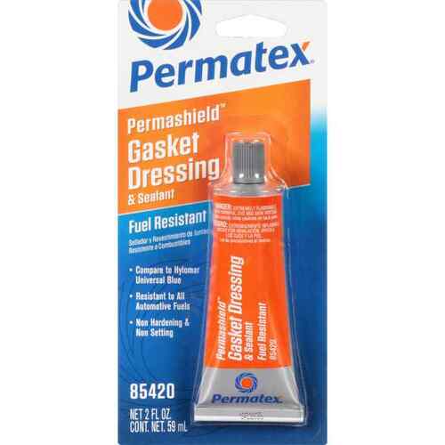 Permatex Gasket Coatings, Fuel-Resistant, Gasket Dressing and Flange Sealant, Non-Setting, Non-Hardening, Tacky, 2 oz. Tube, Each