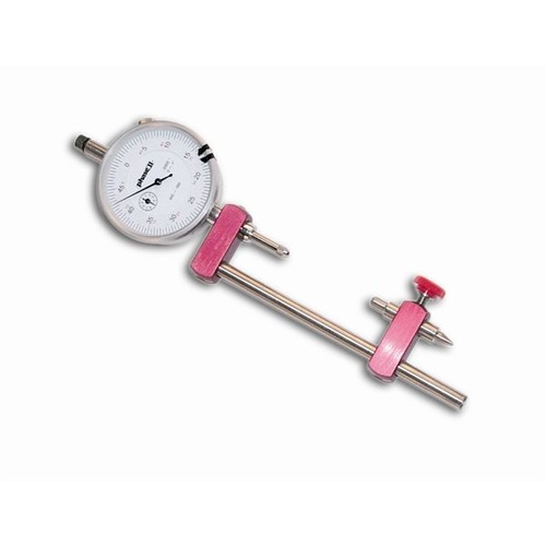 Powerhouse Rod Bolt Stretch Gauge, Dial Indicator, 0-2.750 in. Range, Aluminum, Red Anodized, Each