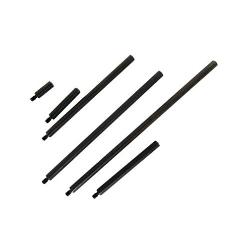 Powerhouse Dial Indicator Tip Extensions, Steel, 1/2 in. To 5 in. Extension Lengths, Standard 4-48 Threads, Kit