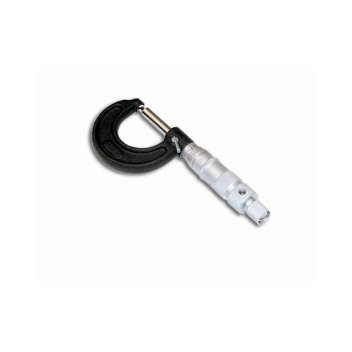 Powerhouse Micrometer, Outside, Black, Carbide Steel Tip, 0.0001 in. Increments, Each
