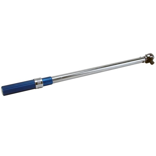 Powerhouse Torque Wrench, Pro Model, Micrometer Type, 1/2 Drive, Torque Range of 25-250 lbs./ft., Steel, Chrome, Each