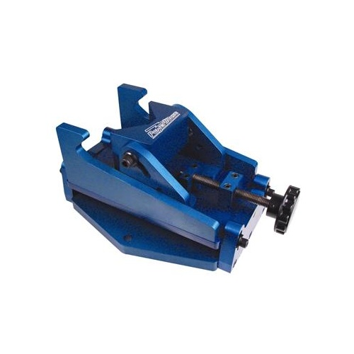 Powerhouse Piston Vice, Compound Angle, Aluminum, Blue Anodized, Each