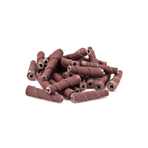 Powerhouse Cartridge Rolls, 80 Grit, Full Taper, 3/8 in. Dia, Mandrel Hole, Set of 50