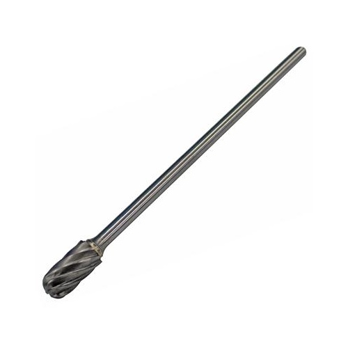 Powerhouse Carbide Burr, 6 in Shank Aluminum Cut 1/2 in Cylinder, Each