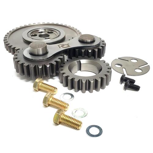 PRW Gear Drive, Dual Idler, For Chevrolet 262-400 1955-95 (Factory Roller Cam), Noisy, Set