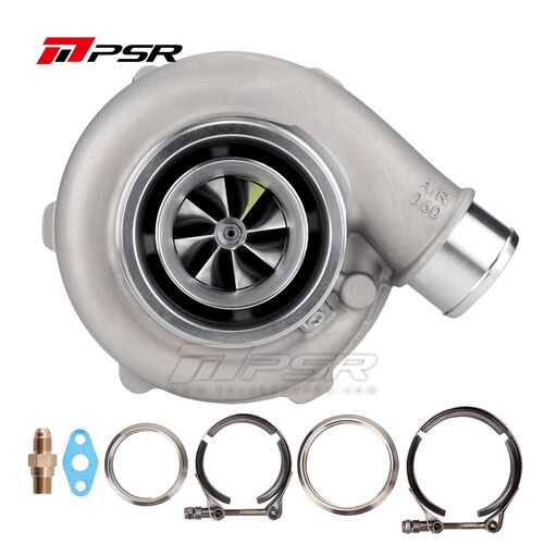 Pulsar Turbo Systems Turbocharger, DBB, T51R MOD, Billet Comp. Wheel, Stainless Steel 0.82A/R Dual V-Band, 2.5 in. Inlet, 3 in. Outlet, 340-675, GTX30