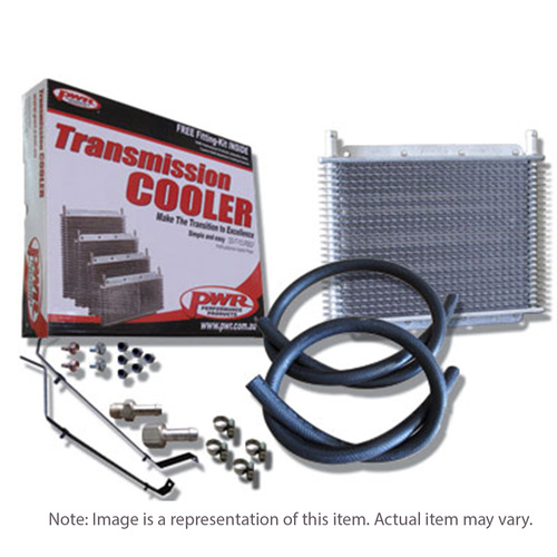 PWR Trans Oil Cooler kit - For Holden Commodore VY V6 & V8 280 x 255 x 19mm 3/8' barbed