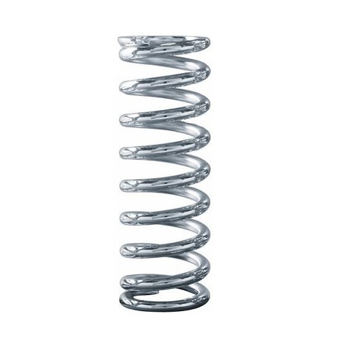 QA1 Coilover Spring, Chrome Silicone, 2.5in. Dia, 10in. Length, 150 lbs/in. Rate, Chrome Plated, Each