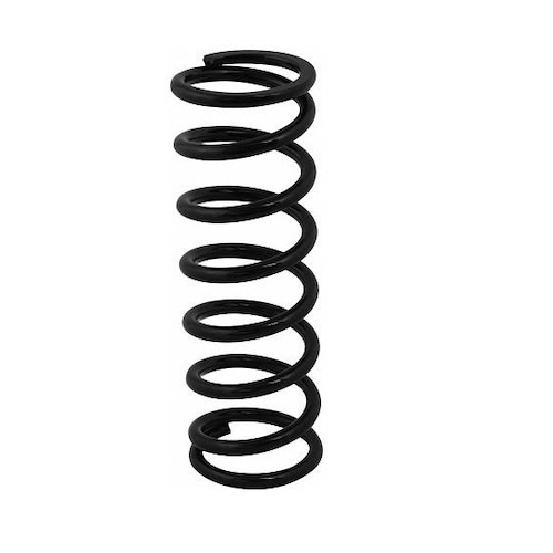 QA1 Coilover Spring, High Travel, 2.5in. Dia., 10in. Length, 200 lbs/in., Black Powdercoated, Each