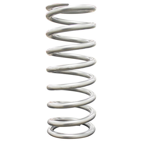 QA1 Coilover Spring, High Travel, 4.125in. 11in. Length, 250 lbs/in., Tapered, Silver Powdercoated, Each