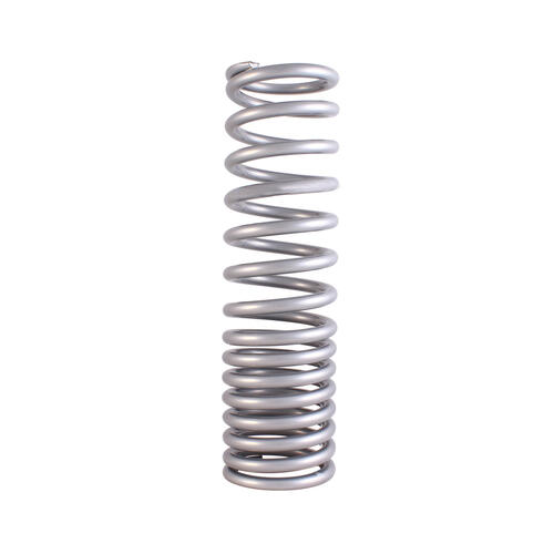 QA1 Coilover Spring, High Travel, 2.5in. Dia., 12in. Length, 130/250 lbs/in., Silver Powdercoated, Each