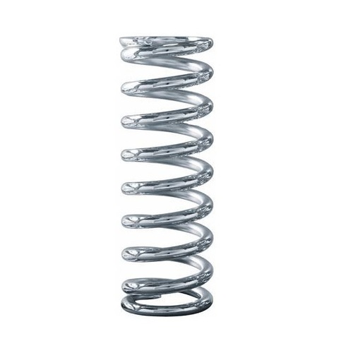 QA1 Coilover Spring, Chrome Silicone, 2.5in. Dia., 14in. Length, 150 lbs/in. Rate, Chrome Plated, Each