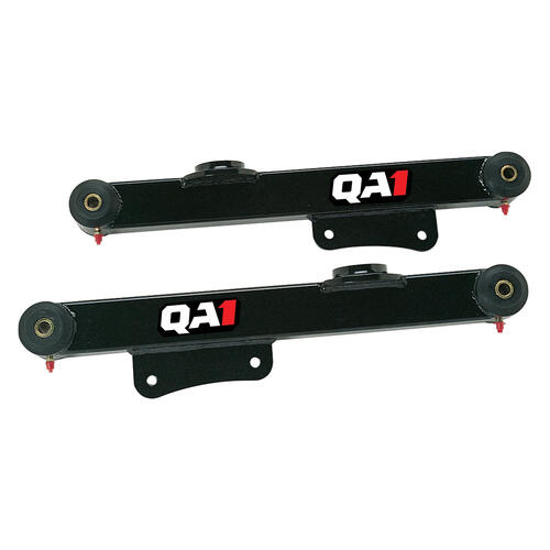 QA1 Tailing Arms, Boxed, Rear, Lower, Steel, Black Powdercoated, For Ford, For Mercury, Pair