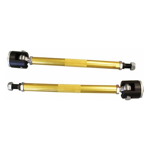 QA1 Strut Rod, Dynamic, Adjustable, Aluminum, Gold Anodized, Direct Bolt-in, B/E Body, For Dodge, For Plymouth, Pair