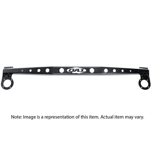 QA1 Strut Tower Brace, Front Upper, Steel, Black Powdercoated, For Chevrolet, Each