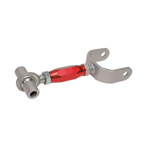 QA1 Trailing Arm, Upper Adjustable 05-11 Mustang, Aluminum/Steel, Red Anodized, For Ford, Each