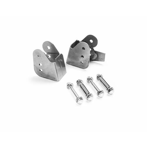 QA1 Trailing Arm Relocation Brackets 82-02 Camaro, Steel, Black Powdercoated, Pair