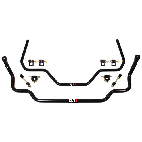 QA1 Sway Bar Set, Front 1-1/4in. Diameter & Rear 1in. Diameter, 64-72 GM A-Body, 4130 Chromoly
