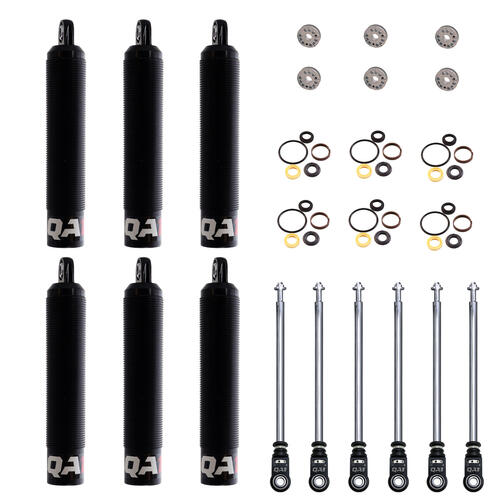 QA1 6Q Adjustable Dry Shock Six Pack, Twin Tube, 5in. Stroke, Linear Digressive