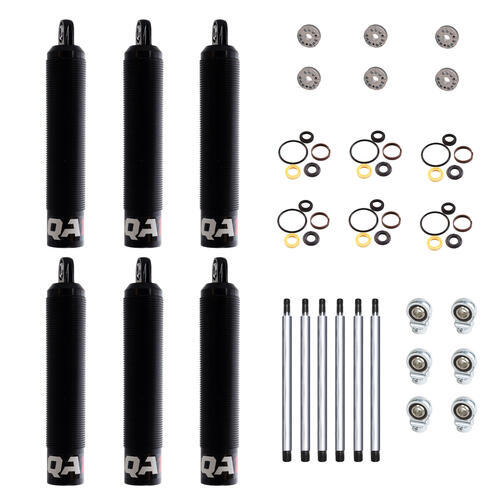 QA1 6Q Non-Adjustable Dry Shock Six Pack, Twin Tube, 6in. Stroke, Linear