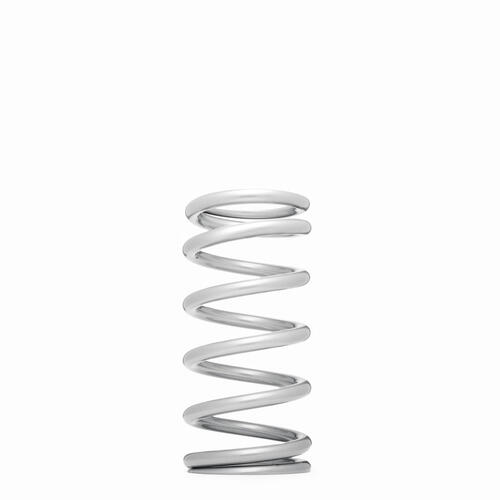 QA1 Coilover Spring, High Travel, 2.5in. Dia., 7in. Length, 450 lbs/in., Silver Powdercoated, Each