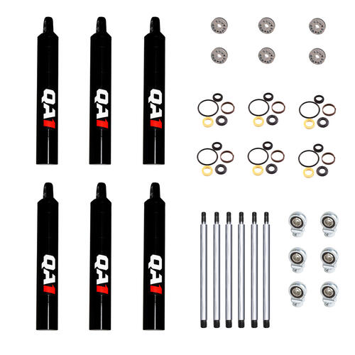 QA1 7Q Series Small Body Dry Six Pack Shock, Twin Tube, 6in. Stroke, Linear