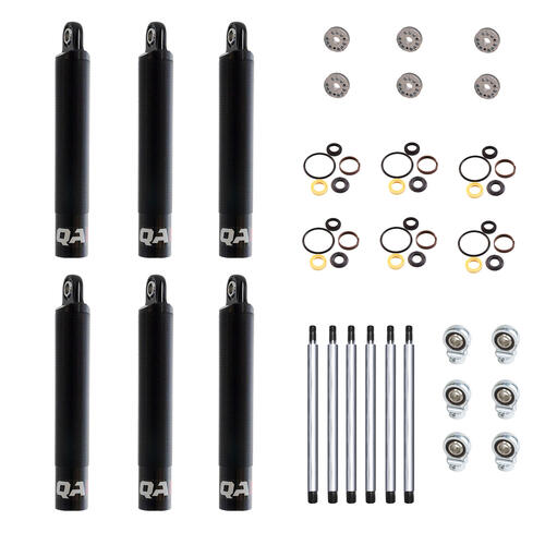 QA1 8Q Series Small Body Dry Shock Six Pack, Twin Tube, 5in. Stroke, Dry, Linear