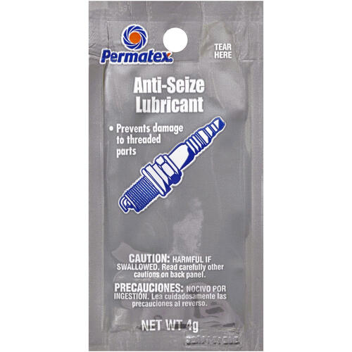 QA1 Anti-Seize, Single Use Pack 4G, 4 Gram, Silver, Permatex C/Mans Choice, Each
