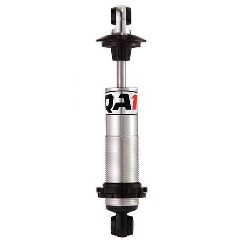 QA1 Coilover Shock, Aluminum, Clear Anodized, Street, Front, Eyelet/Eyelet Mount, Each