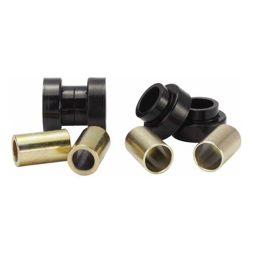 QA1 Bushings, Shock, Polyurethane, Black, Metal Sleeves, Hourglass Eye, .75in. I.D., 0.75in. Length, Kit