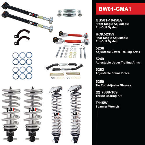 QA1 Level 1 Big Wheel Suspension Kit, 64-67 GM A Body