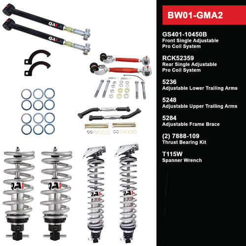 QA1 Level 1 Big Wheel Suspension Kit, 68-72 GM A Body