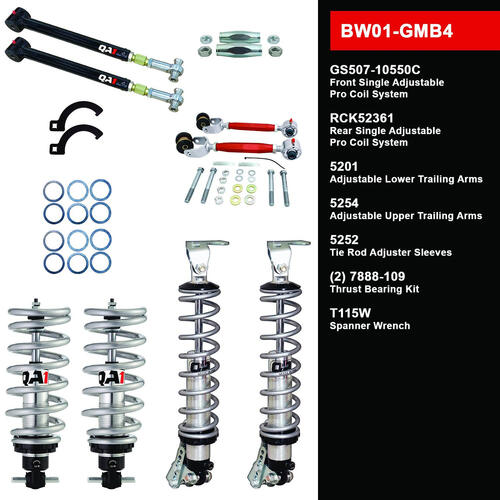 QA1 Level 1 Big Wheel Suspension Kit, 71-76 GM B-Body