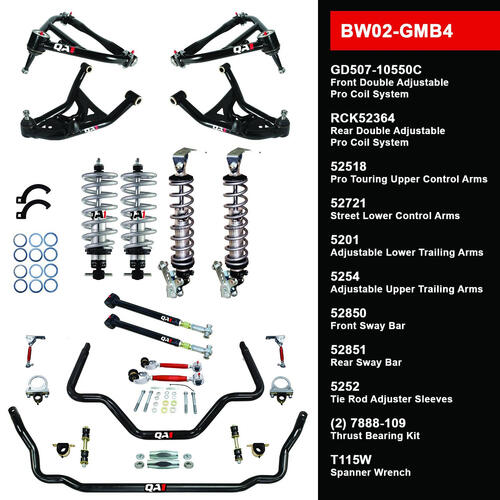 QA1 Level 2 Big Wheel Suspension Kit, 71-76 GM B-Body