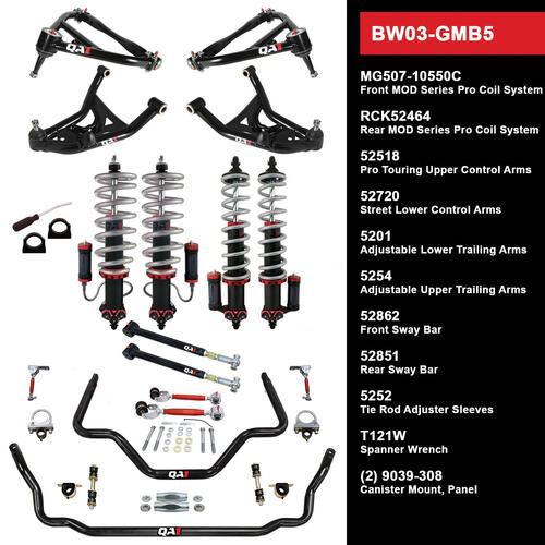 QA1 Level 3 Big Wheel Suspension Kit, 77-90 GM B-Body